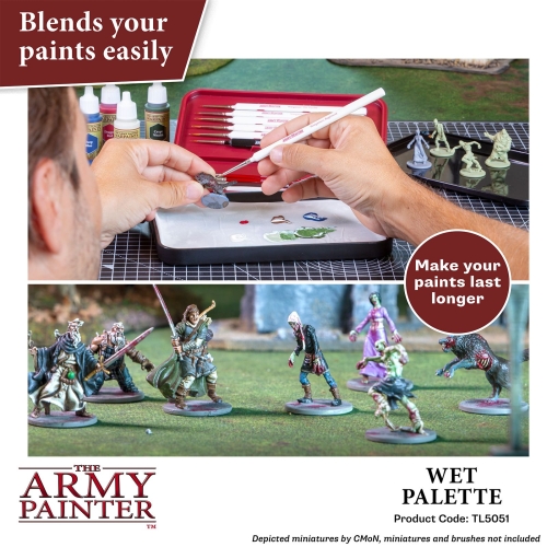 Preview: Army Painter Wet Palette / Nasse Palette inkl. 2 Hydroschaum + 50 Hydroplatten
